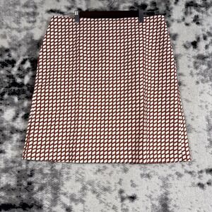 Ann‎ Taylor Skirt Womens Size 12 Geometric Stretch Mini Office Career